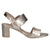 Caprice Stylish Gold Heel with Buckle Strap