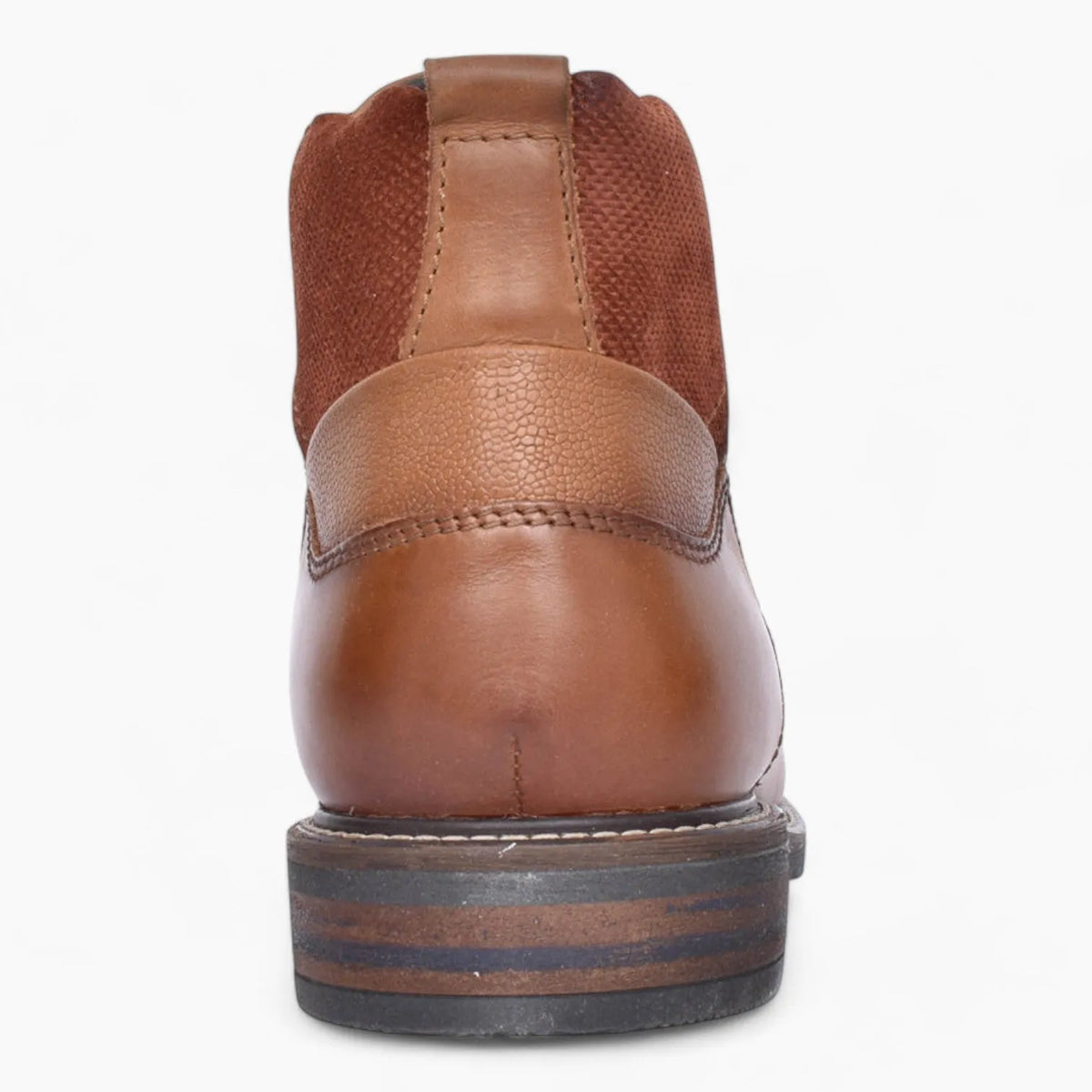 Dubarry Sampson Men's Tan Leather Ankle Boots – Dual Zip & Lace-Up Design - Leavys Shoes