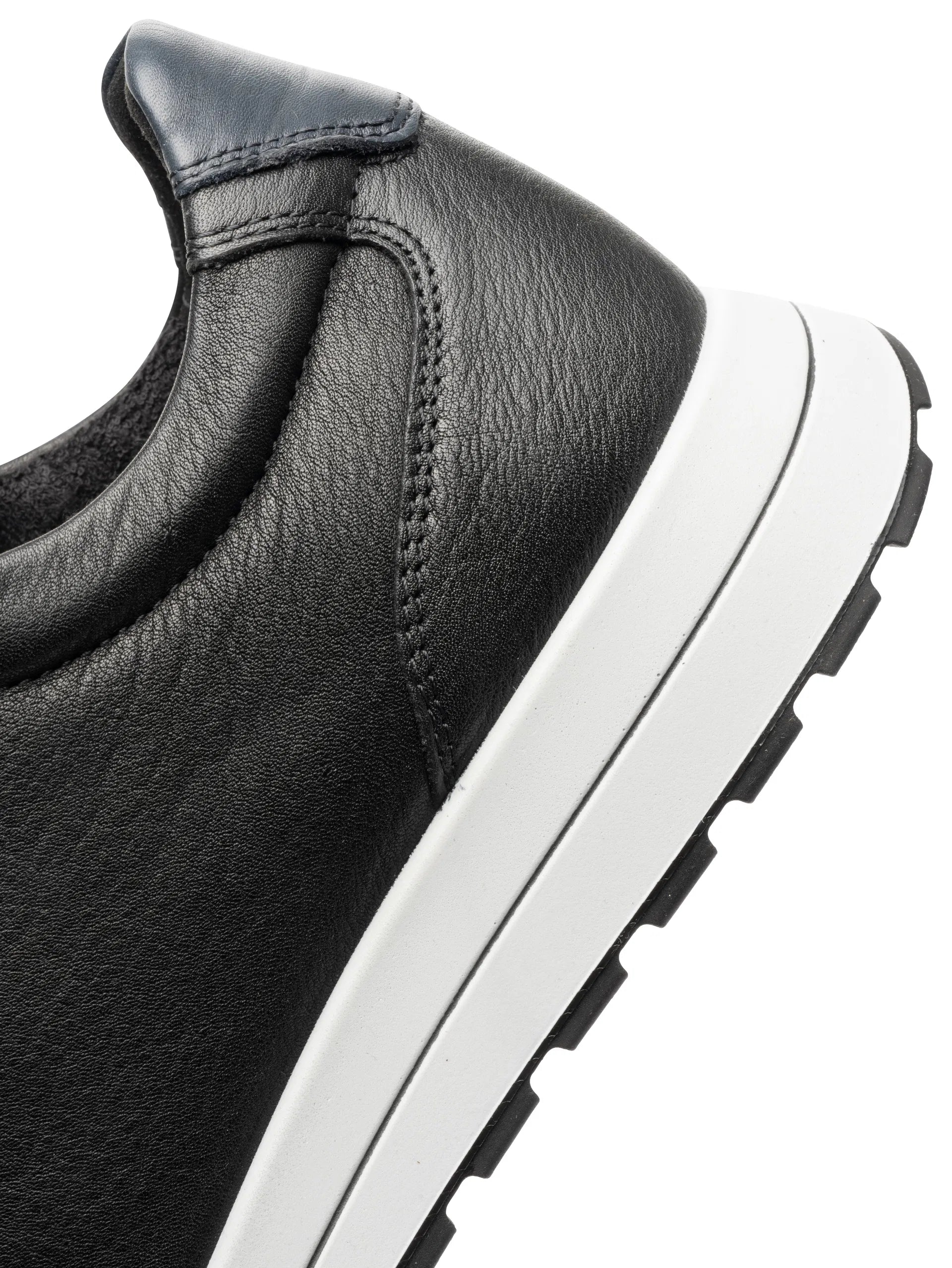 Ara Matteo Black Leather Men's Lace-Up Trainers
