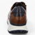 Ara Meo Cognac Men's Brown Leather Trainers – Wide Fit with Side Zip - Leavys Shoes