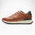 Ara Meo Cognac Men's Brown Leather Trainers – Wide Fit with Side Zip - Leavys Shoes