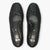 Ara Black Leather Court Shoes with Geometric Design and Silver Heel Detail - Leavys Shoes