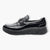 Ara Black Patent Loafers with Chain Detail & Wedge Sole - Wide Fit & Comfortable - Leavys Shoes