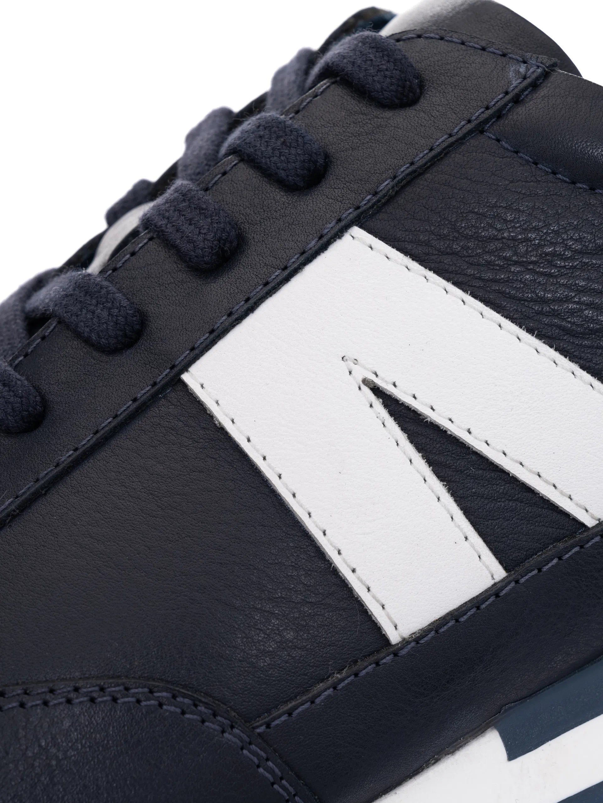 Ara Gino Men's Blue Leather Lace-Up with Zip & Bamboo Lining