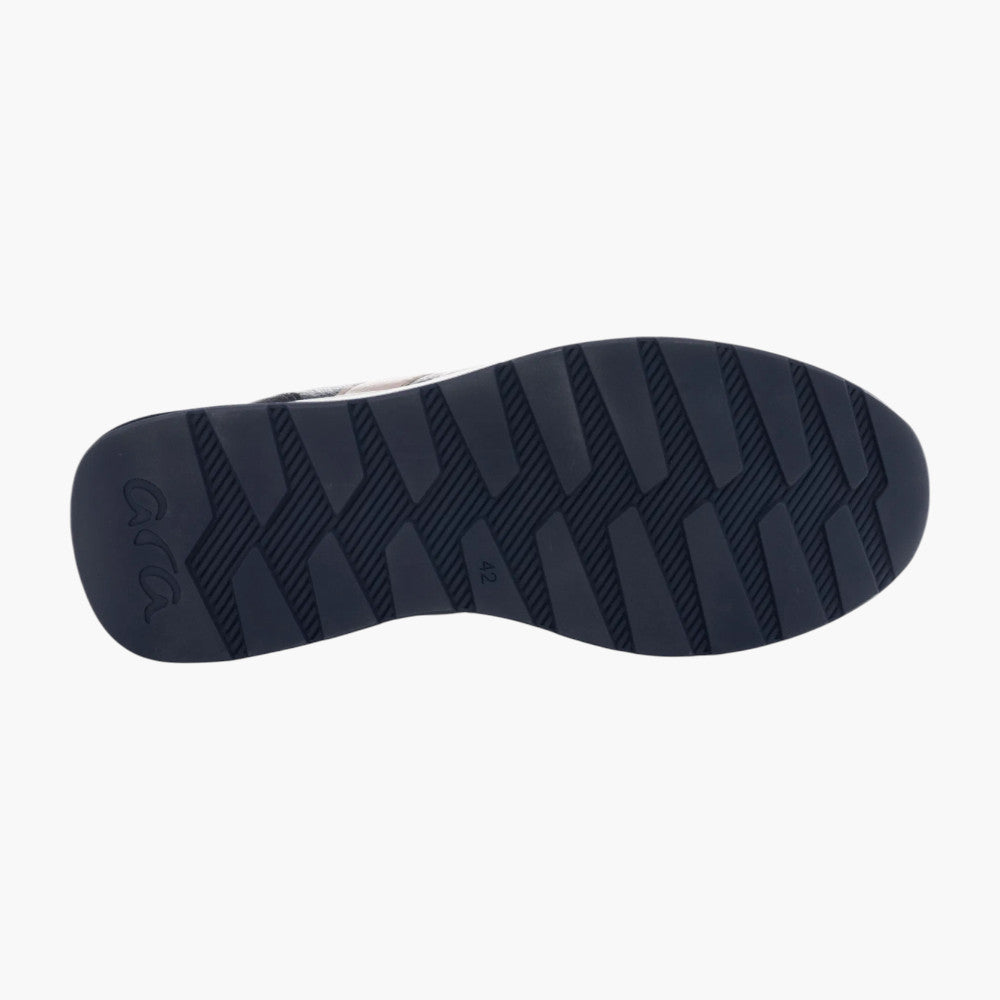 Ara Men's Lace-Up Trainer in Blue & Pebble with HighSoft Comfort