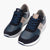 Ara Men's Lace-Up Trainer in Blue & Pebble with HighSoft Comfort