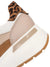 Ara Garda Beige Leather Trainer – Stylish & Comfortable Wide Fit - Leavys Shoes