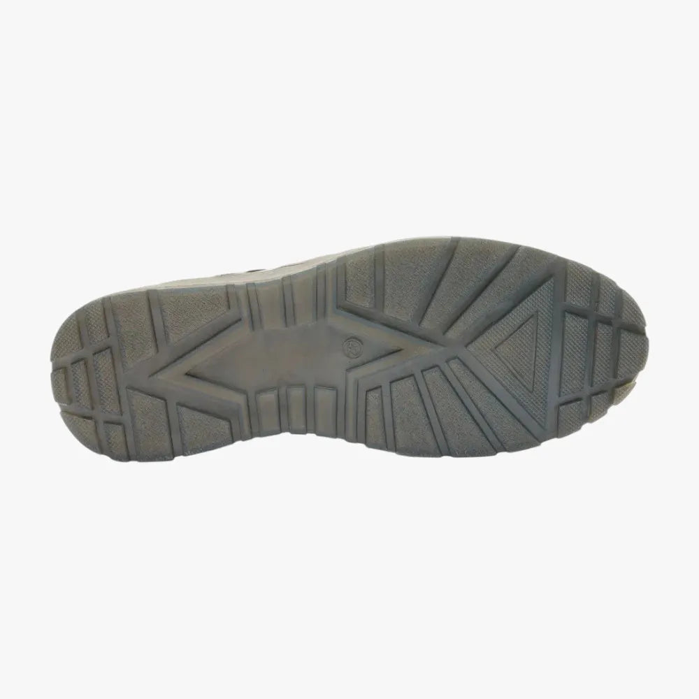 Gray sole of a shoe on a white background
