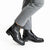 Ara Tulsa Zip-Front Leather Ankle Boots – Black