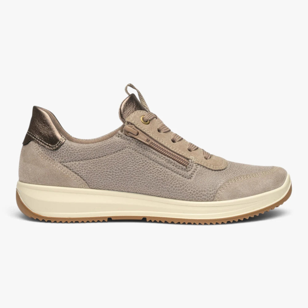 Ara Osaka Cashmere Wide Fit Trainer with Zip