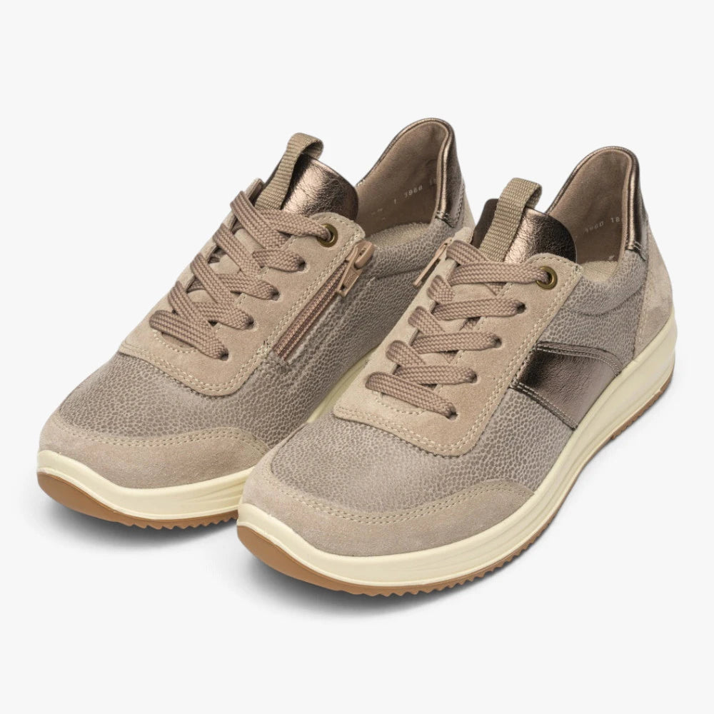 Ara Osaka Cashmere Wide Fit Trainer with Zip