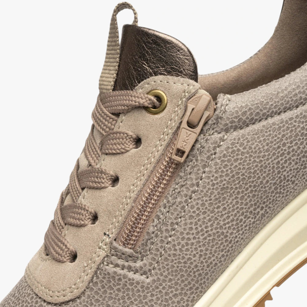 Ara Osaka Cashmere Wide Fit Trainer with Zip