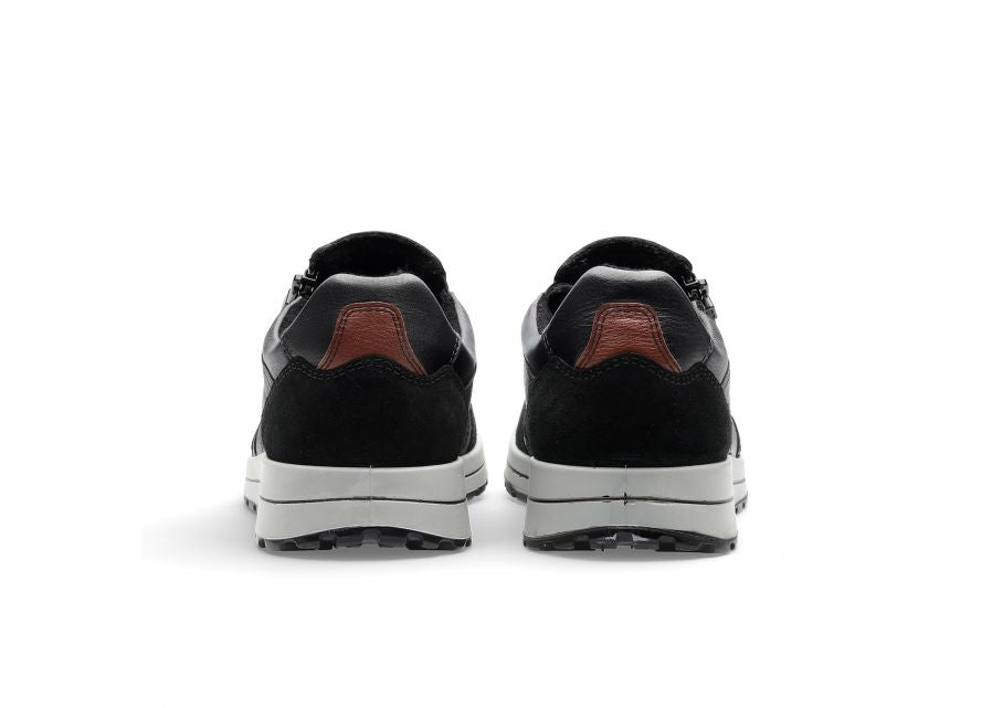 Ara Black Leather Slip-On Shoes with Gore-Tex