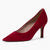 Tamaris Red Suede Leather Heels with 7.5 cm Pointed Toe - Leavys Shoes