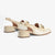 Pitillos María Slingback Loafer – Glacial Patent Mix, Gold Bar Detail