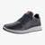 Ara Matteo Men's Navy Leather Lace-Up Trainer with Zip