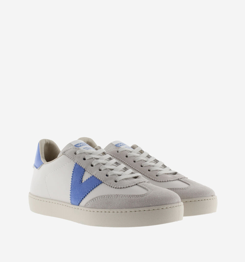 Victoria BERLÍN Blue Accent White Trainers for Women