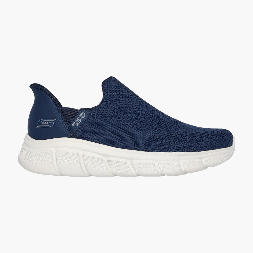 Skechers Men's BOBS Sport Slip-ins in Navy with Memory Foam - Leavys Shoes