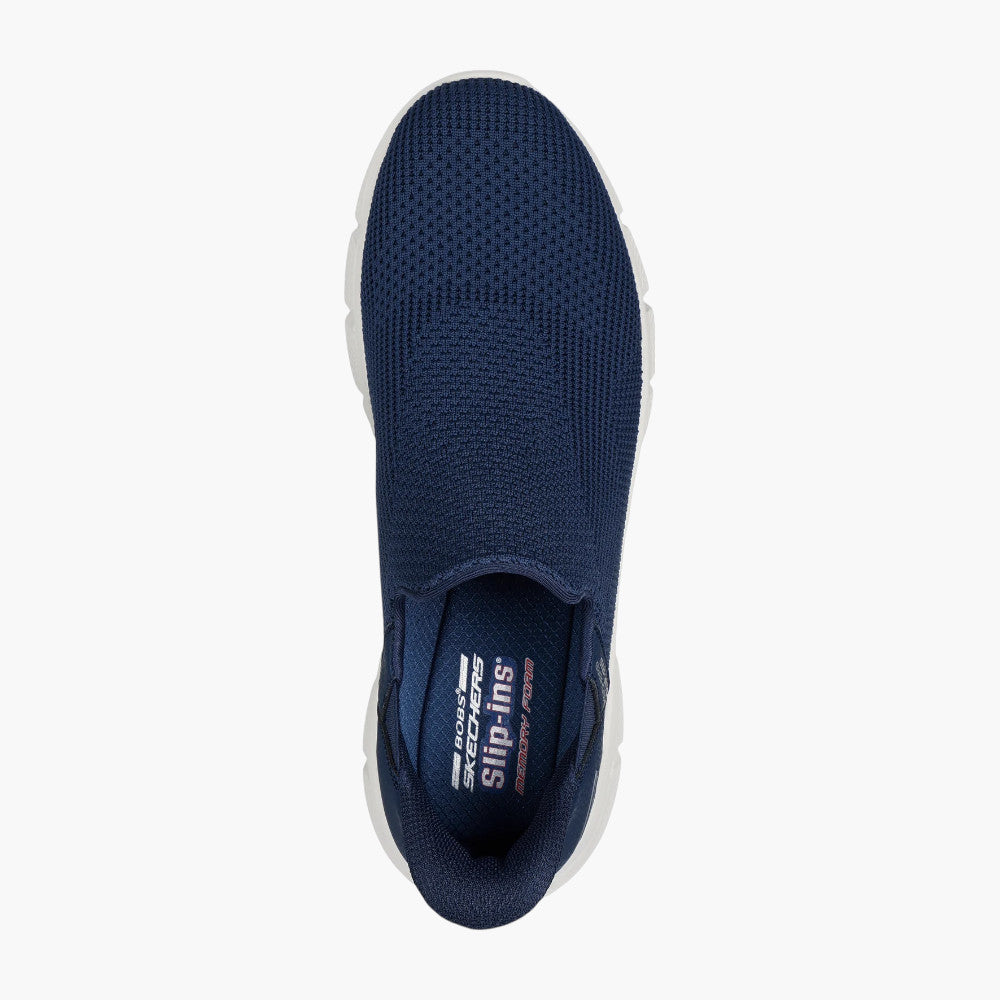 Skechers Men's BOBS Sport Slip-ins in Navy with Memory Foam - Leavys Shoes