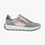 Ara New York Graphite & Steel Leather Trainers (Wide Fit) - Leavys Shoes