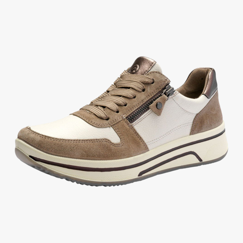 Ara Sapporo 3.0 Cashmere/Cream Trainers – HighSoft - Leavys Shoes