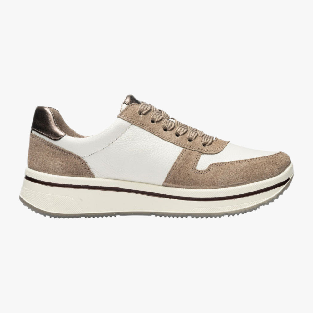 Ara Sapporo 3.0 Cashmere/Cream Trainers – HighSoft - Leavys Shoes