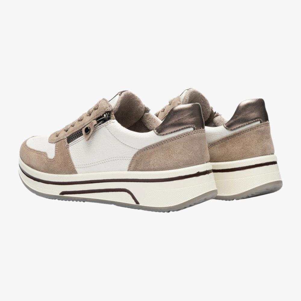 Ara Sapporo 3.0 Cashmere/Cream Trainers – HighSoft - Leavys Shoes