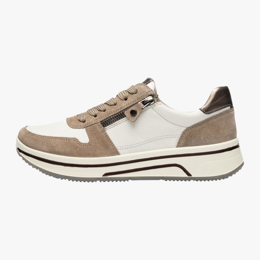 Ara Sapporo 3.0 Cashmere/Cream Trainers – HighSoft - Leavys Shoes