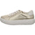 Ara Monaco Gold & White Leather Sneakers Women - Extra Wide Fit Luxury Comfort