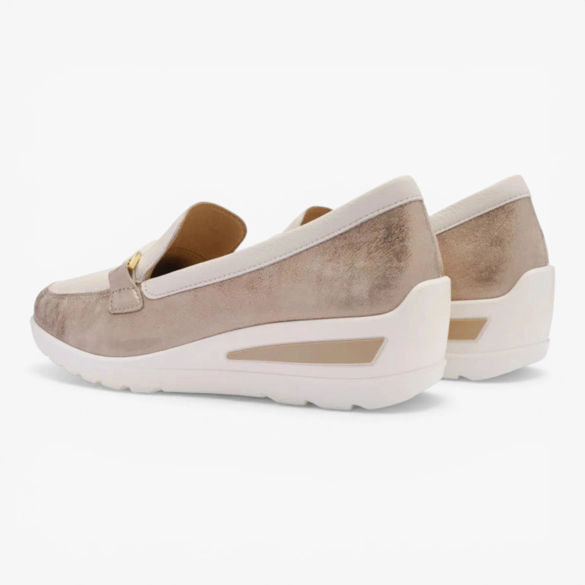 Ara Shell Cream Court Shoe (Wide Fit) Zürich