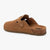 Xti Camel Suede Clog Slip-Ons with Cork Footbed