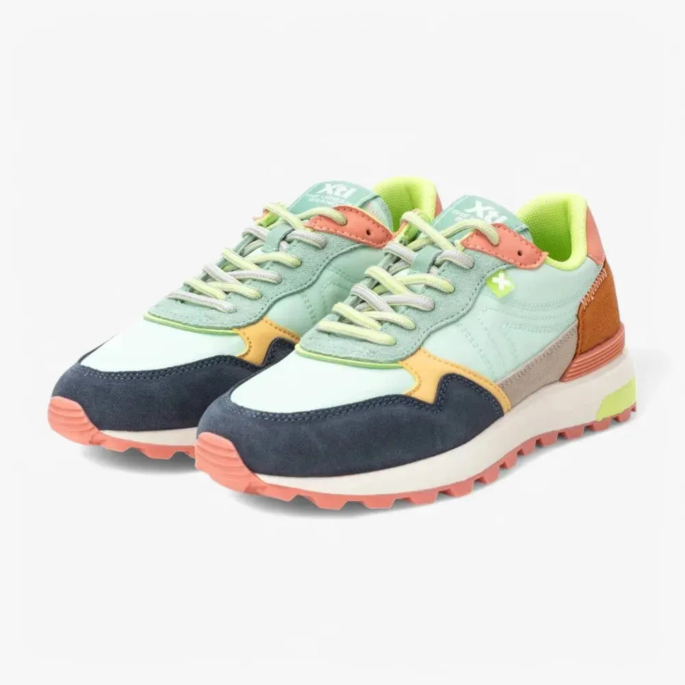 Xti Aqua Multi-Colour Trainers with Removable Insole - Leavys Shoes