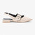 Xti Beige Patent Ballerina with Studded Buckle Strap