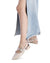 Xti Beige Patent Ballerina with Studded Buckle Strap