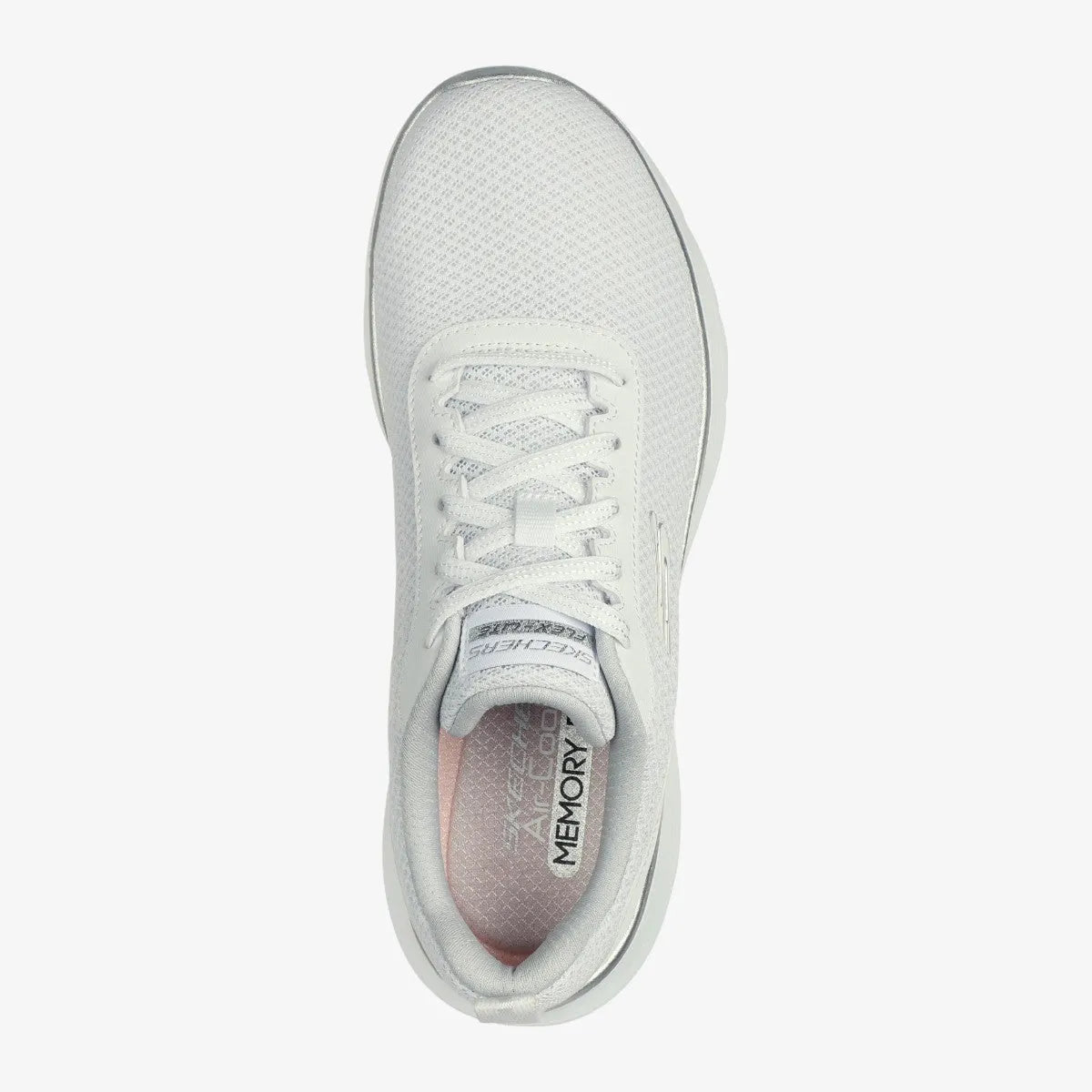 Skechers White Flex Appeal 5.0 with Memory Foam