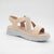 Redz Beige Summer Sandal – Cushioned Comfort with Glam Accents - Leavys Shoes