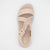 Redz Beige Summer Sandal – Cushioned Comfort with Glam Accents - Leavys Shoes