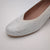 Pitillos Silver Textured Low-Heel Shoe with Elasticated Topline