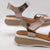 Oh My Sandals Pewter Crossover Strap Sandals - 5413 DUNA CAVA
