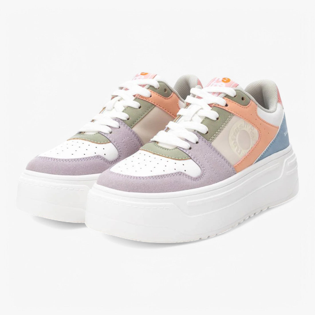 Refresh Lilac Multi-Colour Trainer – Bold, Trendy & Vegan-Friendly - Leavys Shoes