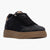 Refresh Black Vegan Trainer with Leopard Detail & Gum Sole