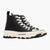 Refresh Black Vegan High-Top Trainers with Side Zip