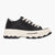 Refresh Black Vegan Platform Trainers with Contrast Laces