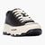 Refresh Black Vegan Platform Trainers with Contrast Laces