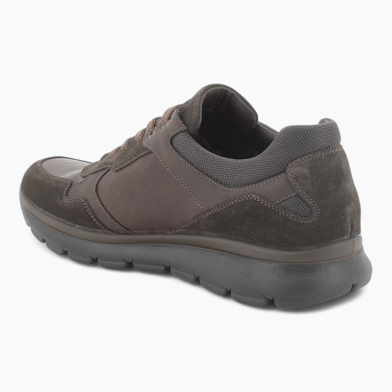 Men's Brown Leather GORE-TEX Sneakers by IGI&CO – Waterproof & Breathable - Leavys Shoes