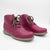 Jose Saenz Rural Berry Lace-Up Ankle Boots with Natural Sole