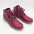 Jose Saenz Rural Berry Lace-Up Ankle Boots with Natural Sole