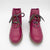 Jose Saenz Rural Berry Lace-Up Ankle Boots with Natural Sole