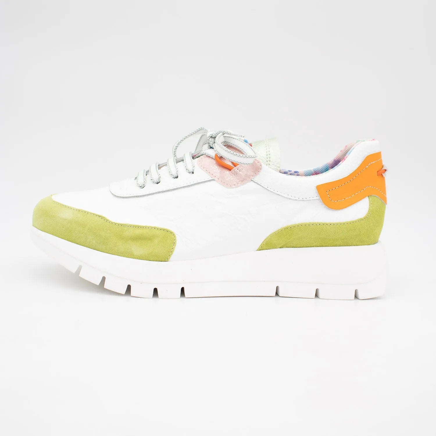 Jose Saenz White & Green Runner – Sporty & Chic - Leavys Shoes