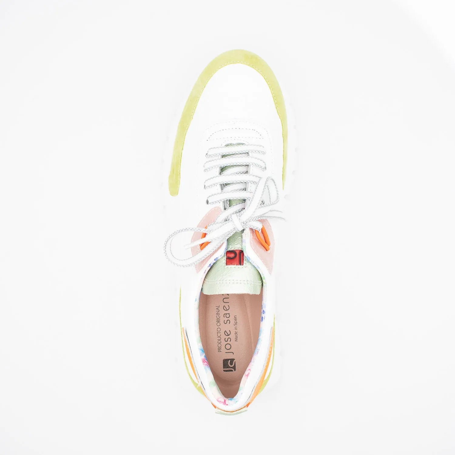 Jose Saenz White & Green Runner – Sporty & Chic - Leavys Shoes